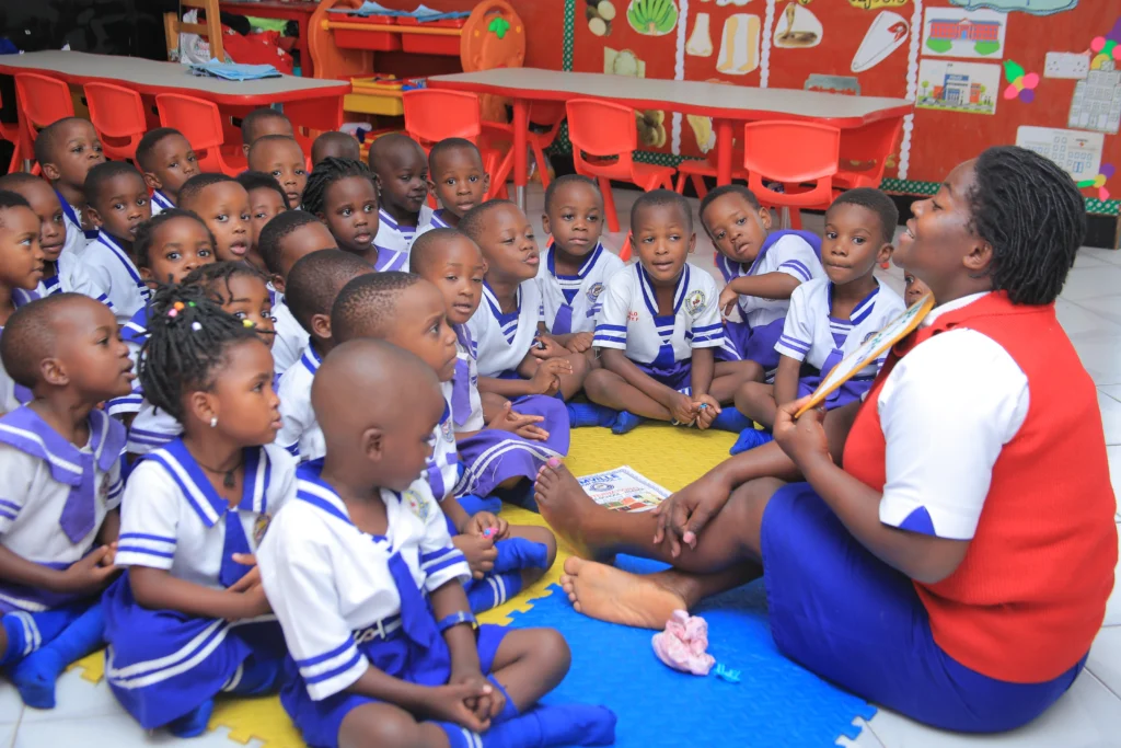 Pamville early-years learners enjoying a guided classroom activity