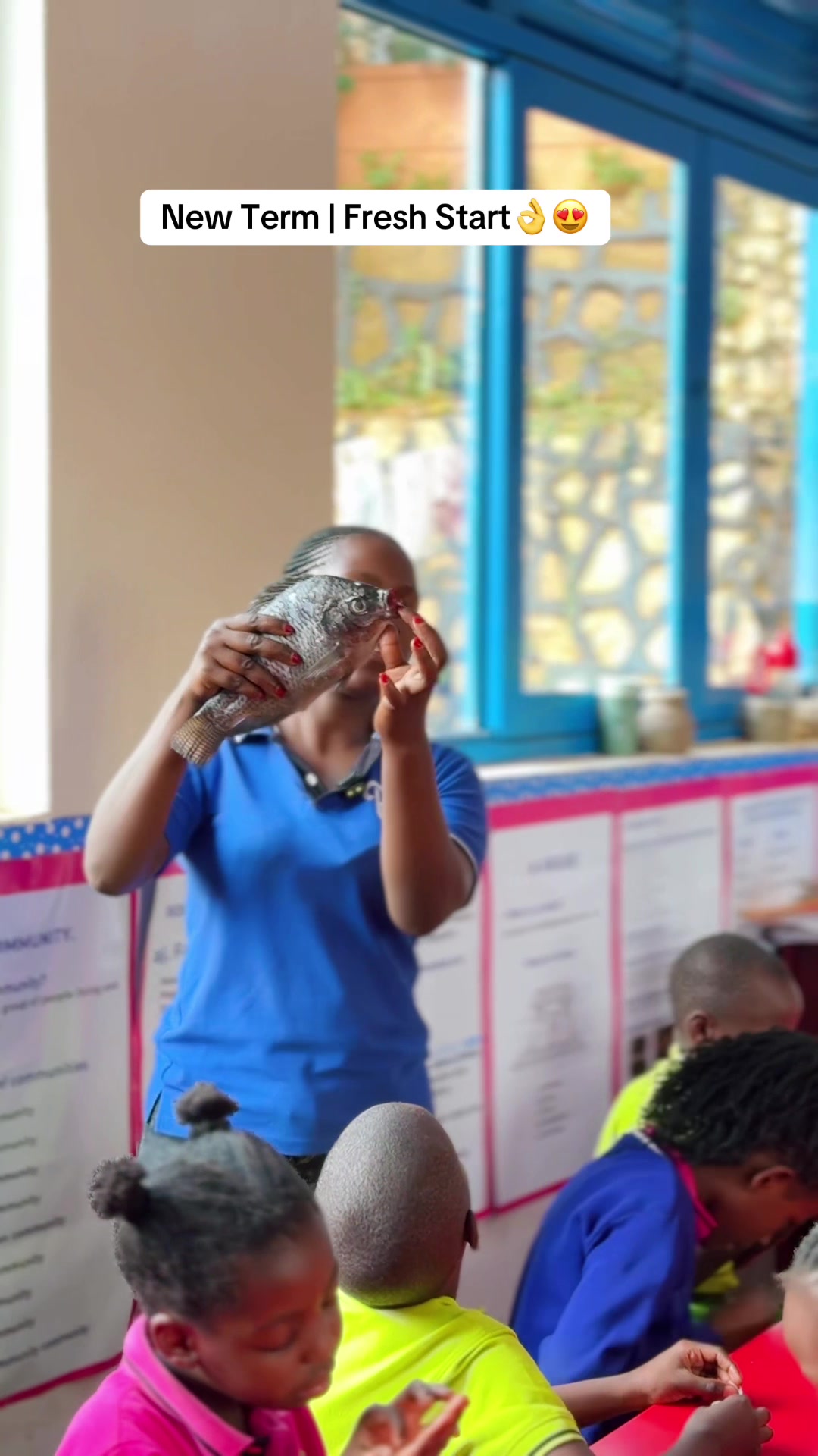 Pamville learners beginning a new school term