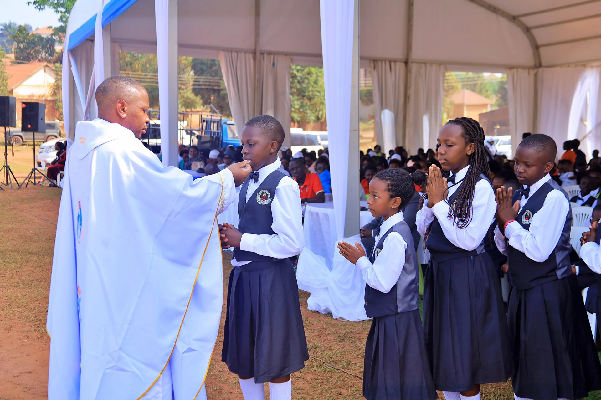 Pamville prefects at their student leadership ceremony